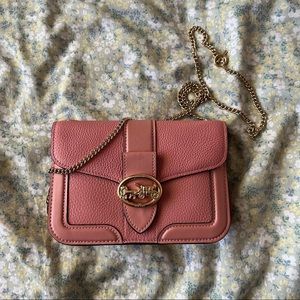 Pink Coach Georgie Crossbody